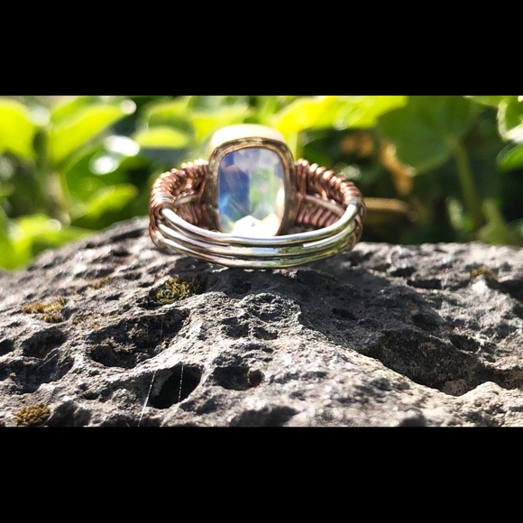 SOLD Fire opalite ring - Picture 8 of 8